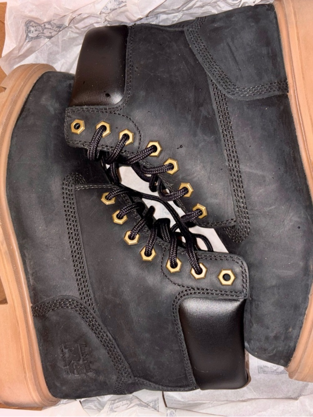 Timberland PRO 6” Sawhorse Safety Composite  Toe NWT Boots Black Women 8 Mens 6